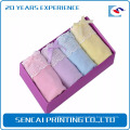 Sencai high quality goods silk scarf colorful packaging box for female